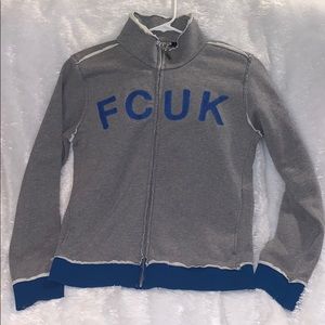 French Connection FCUK Zip-Up Sweater